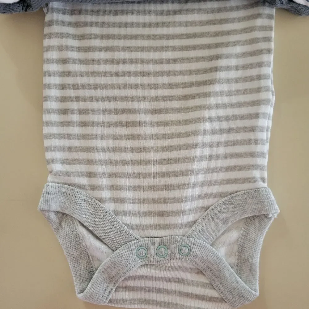 Cloud Island™ Blue Adventure Short Sleeve Bodysuit 4pk Newborn